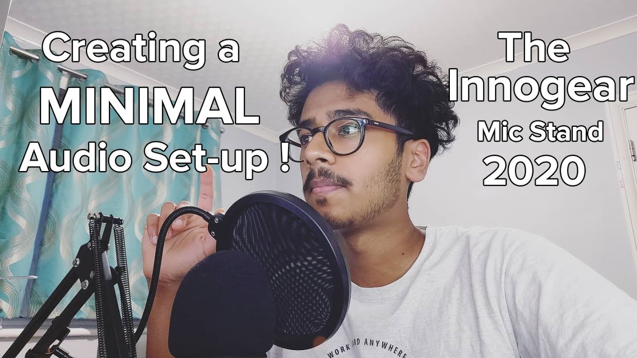 Creating a MINIMAL Audio Set-Up ?! - Innogear Mic Stand 2020