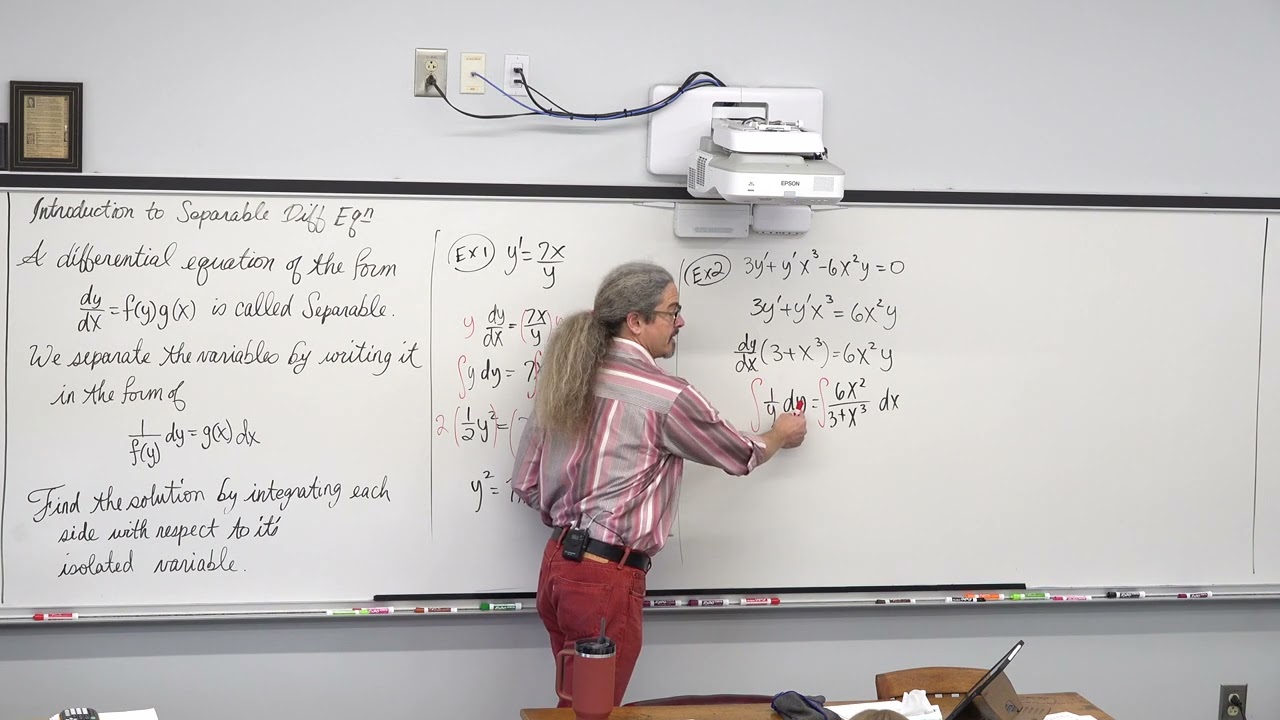 Introduction to Separable Differential Equations (7 Examples)