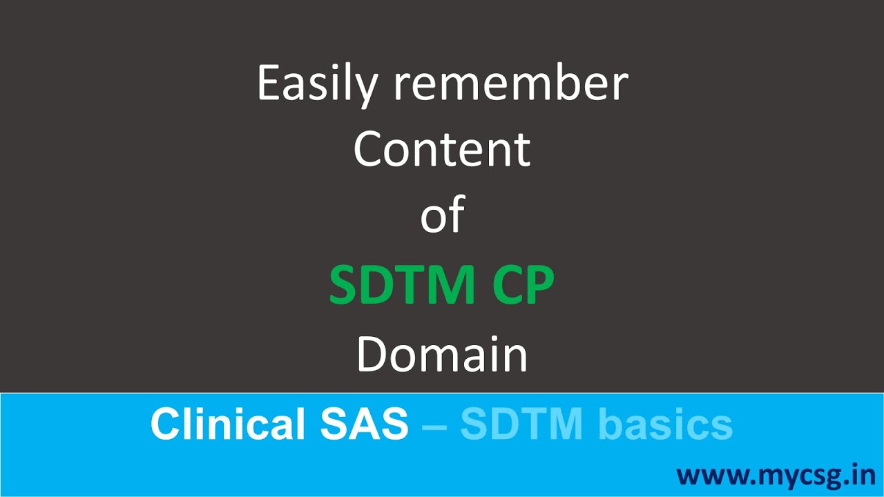 Introduction to SDTM.CP (Cell Phenotyping Findings) domain