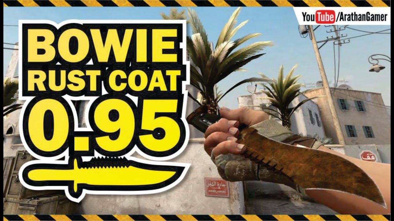 BOWIE KNIFE RUST COAT BS + GLOVES HAND WRAPS LEATHER ★ CSGO COMBINATIONS