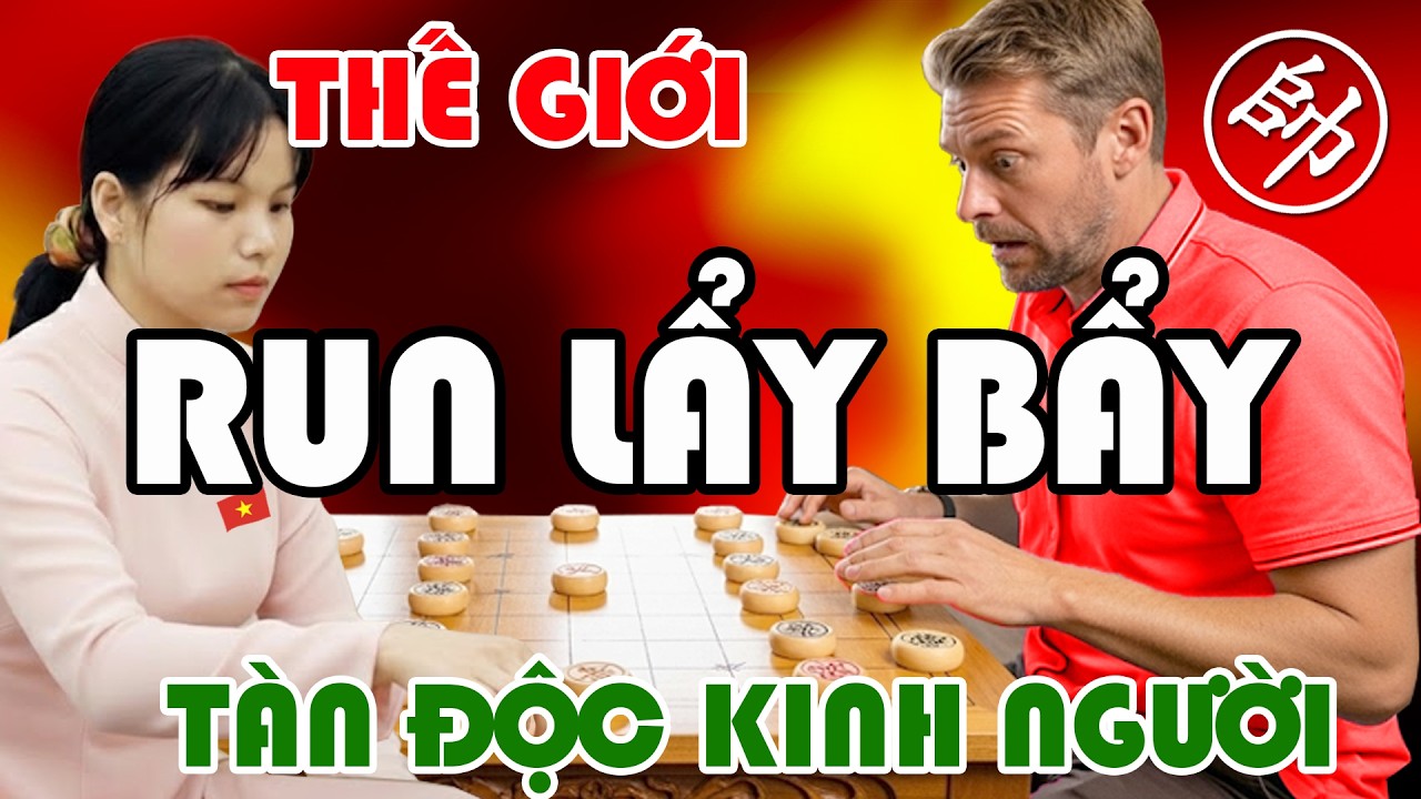 Thế giới RUN LẨY BẨY cách Ngô Lan Hương dùng 3 Tốt đánh Xe tàn độc kinh người