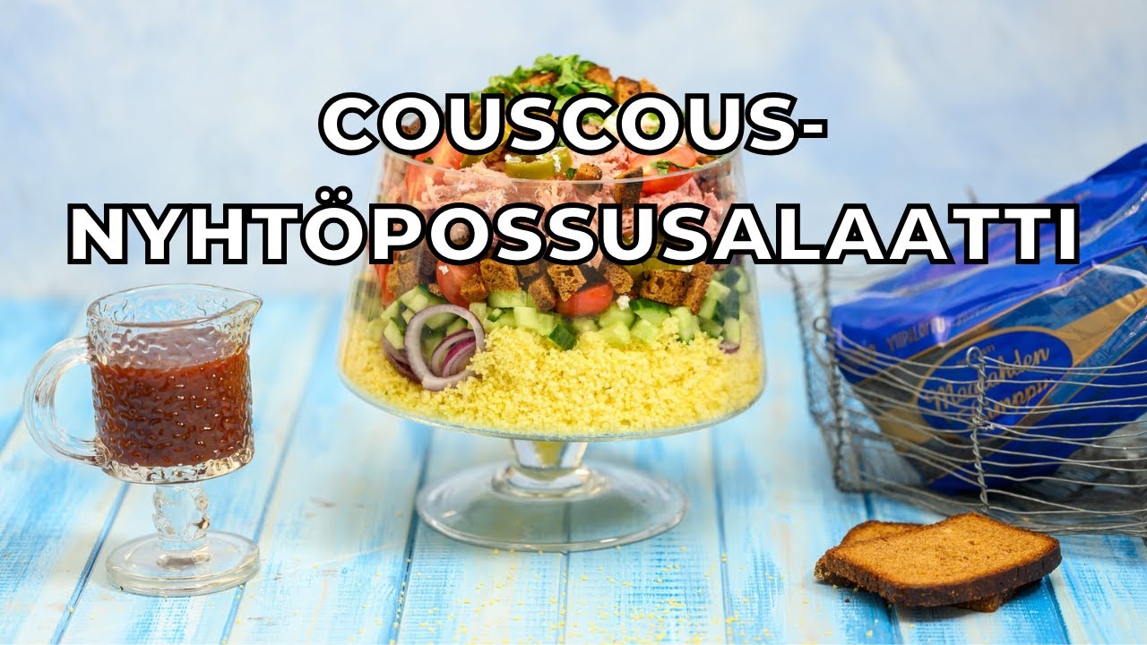 Resepti: Couscous-nyhtöpossusalaatti