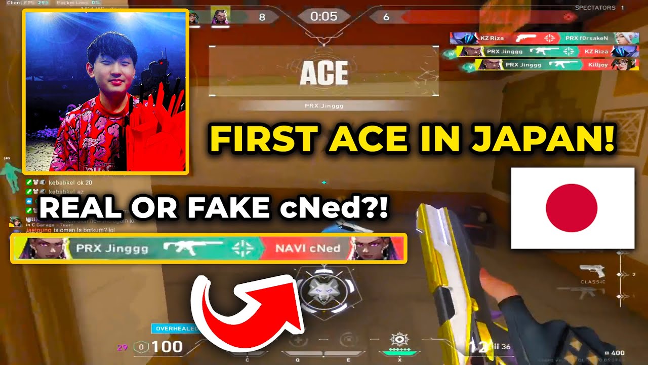PRX Jinggg FIRST ACE in JAPAN Against NAVI cNed.. | ft. PRX f0rsakeN