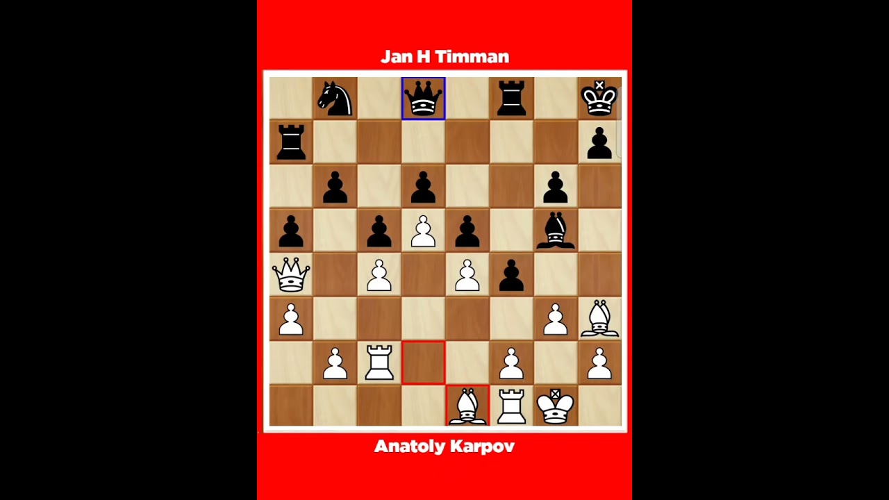 Anatoly Karpov vs Jan H Timman √ Brussels Belgium, 1986.