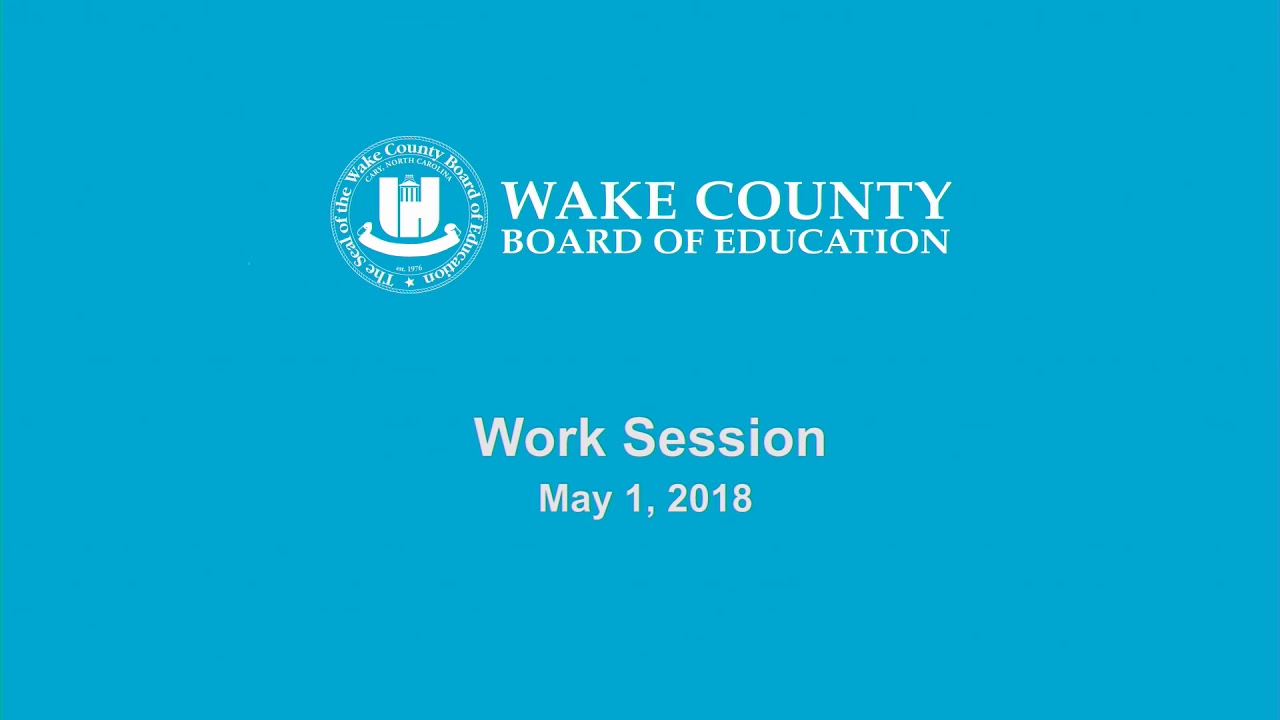 Board Work Session 5-1-18