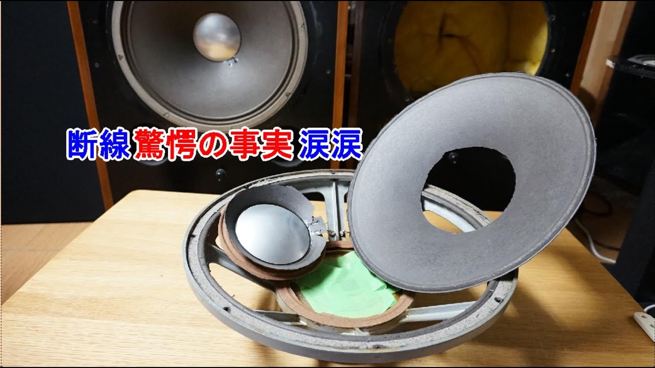 オーディオ　Audio　20年ぶりに物置から持ち出したD130がまさかの断線原因追及の一部始終