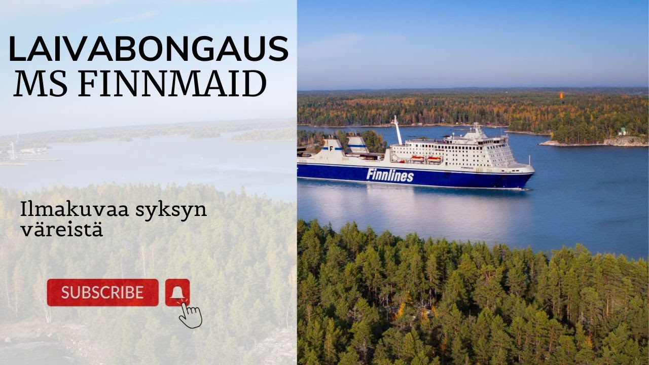 Laivabongaus -  MS Finnmaid Syksyn väreissä 2024 | DRONE 4K