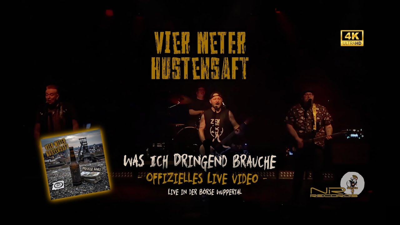 Vier Meter Hustensaft - Was Ich Dringend Brauche (Live 2025) [  Punkrock | Punk | Deutschpunk ]