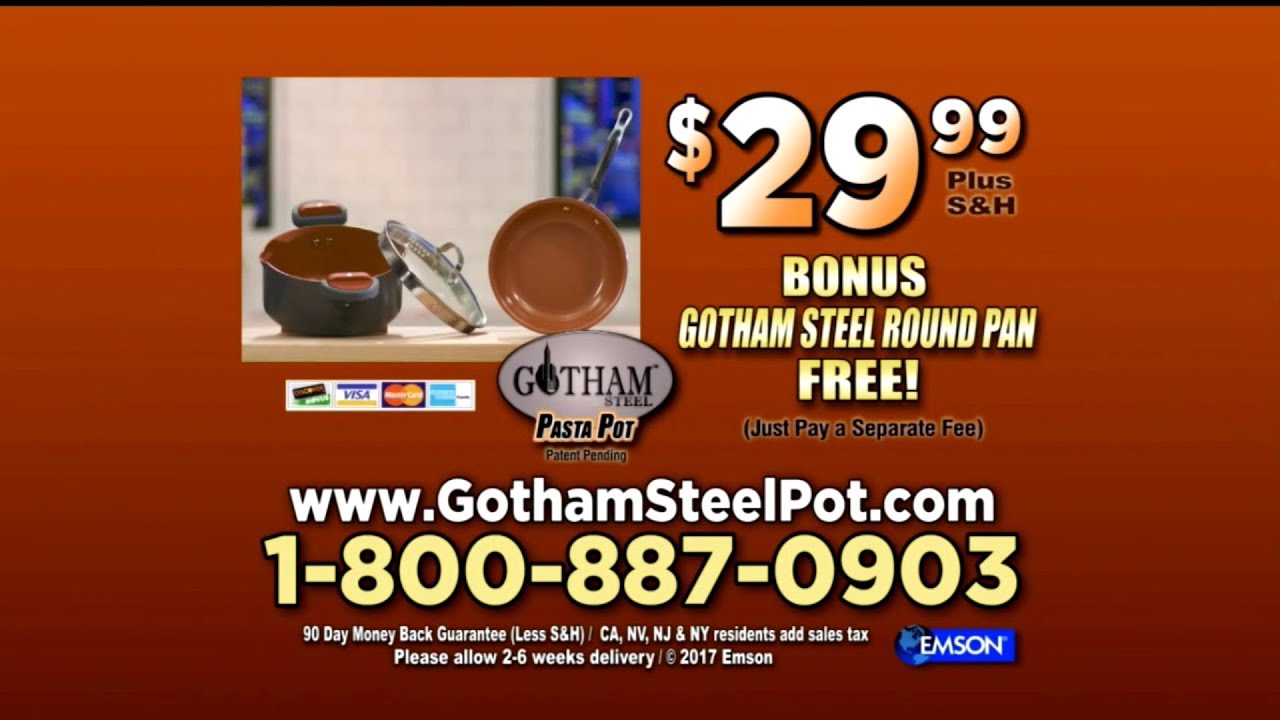 Gotham Steel Pasta Pot | TV Ad/Commercial | September 2017