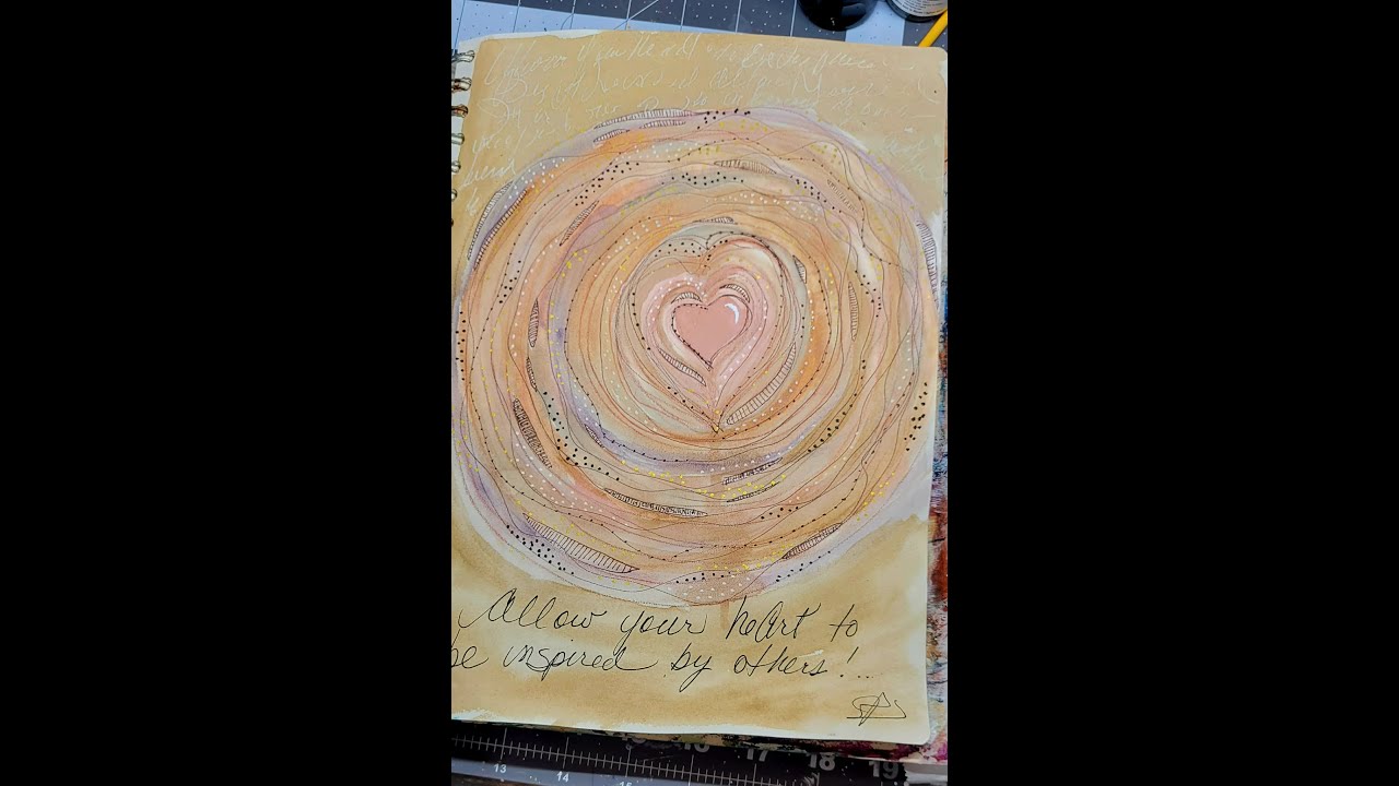Heart Inspired #watercolorpainting #art #heartart #kandinsky #artideas #viralvideo