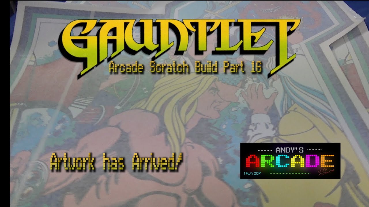 Gauntlet Arcade Cabinet Scratch build. Part 16 Artwork!