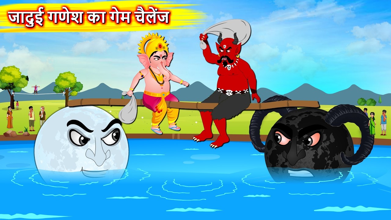 जादुई गणेश का गेम चैलेंज ! लेकिन कौन जीता ? - Hindi Story | Game Challenge | Moral stories in Hindi