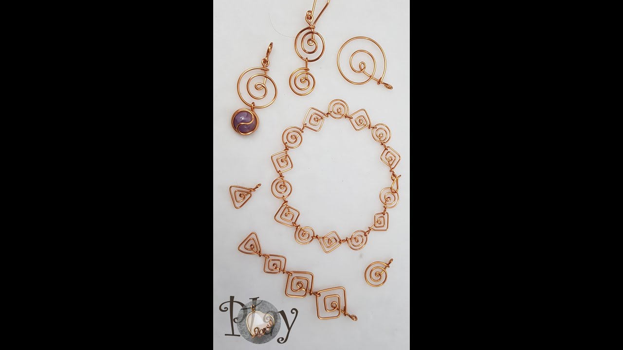 Играть с проволокой | Круг спираль | квадратная спираль | цепь | медный провод 705 #Shorts