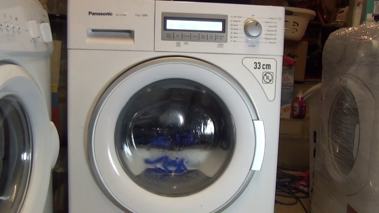 Panasonic Twin Jet NA127VB6 :  test wash with collapsed broken bearings