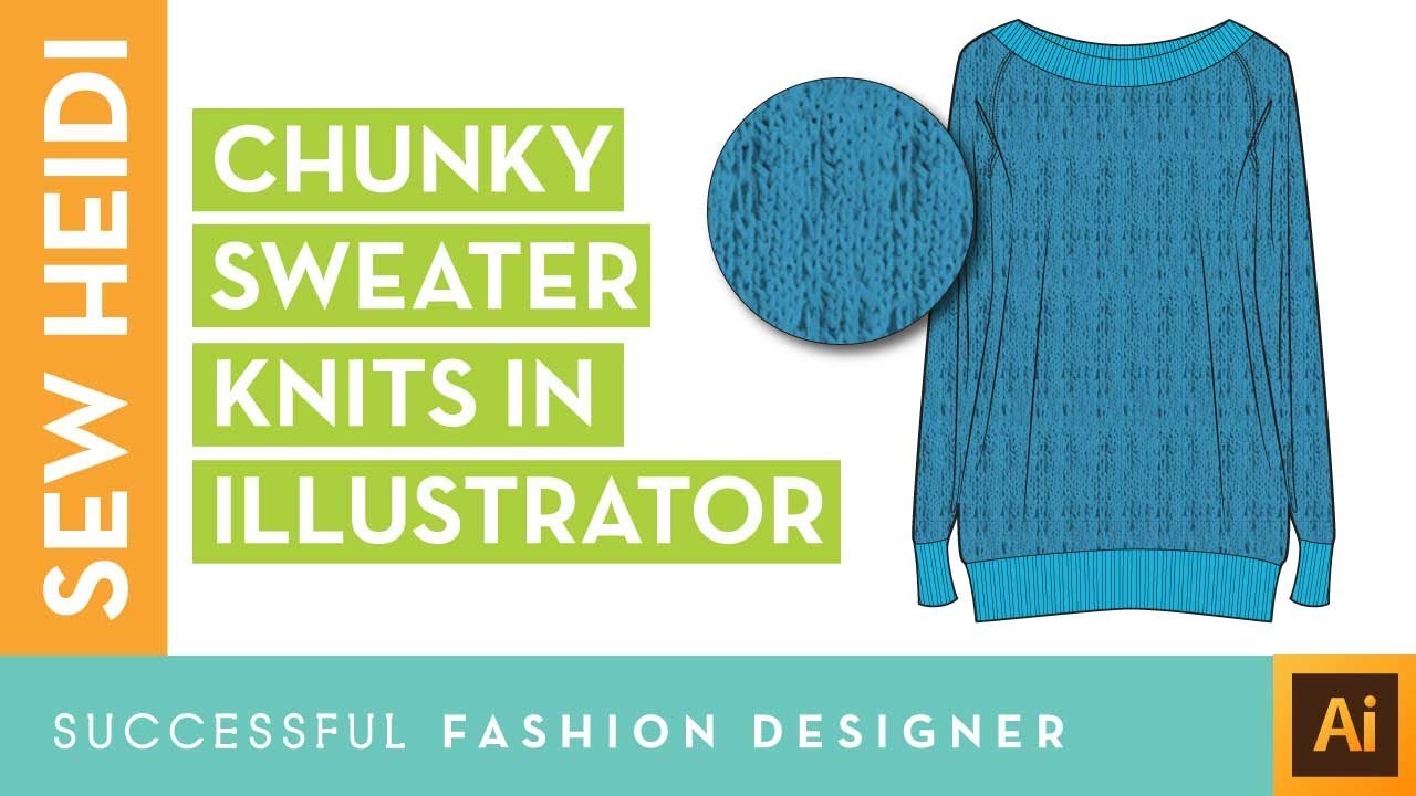 Fashion Illustration Tutorial: Knit Repeating Pattern Textures