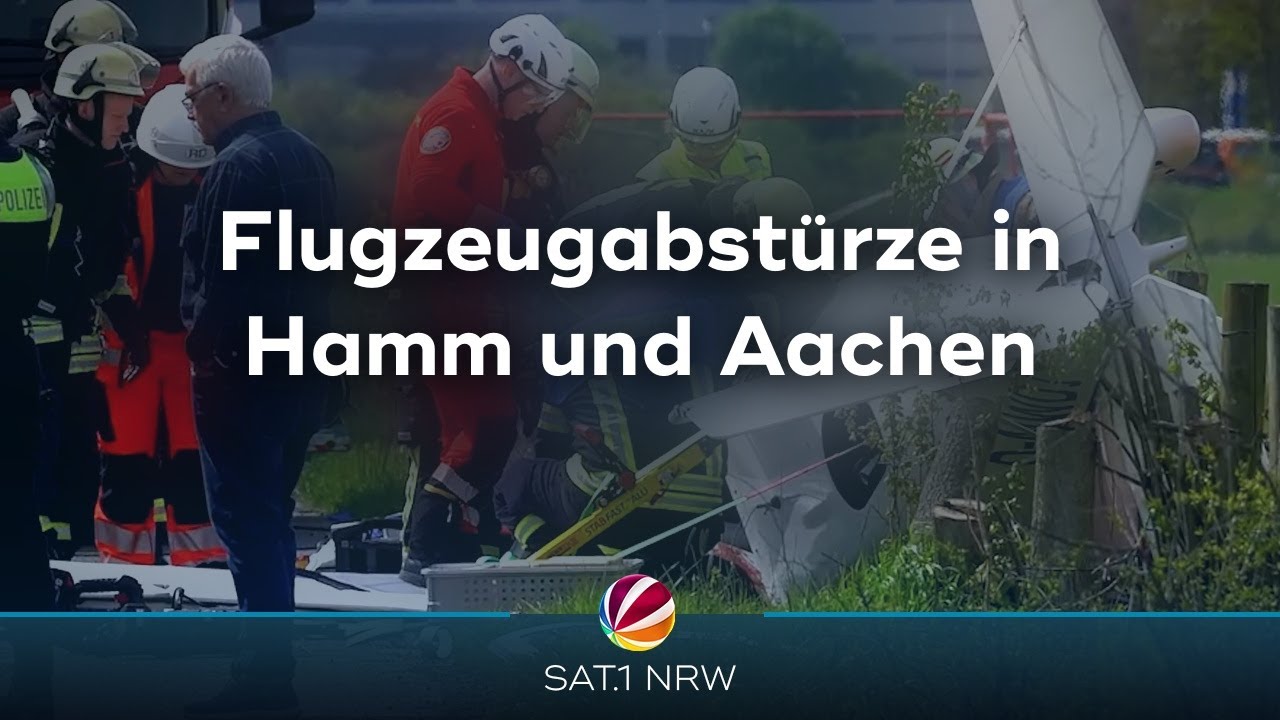 Flugzeugabst&uuml;rze in Hamm und Aachen