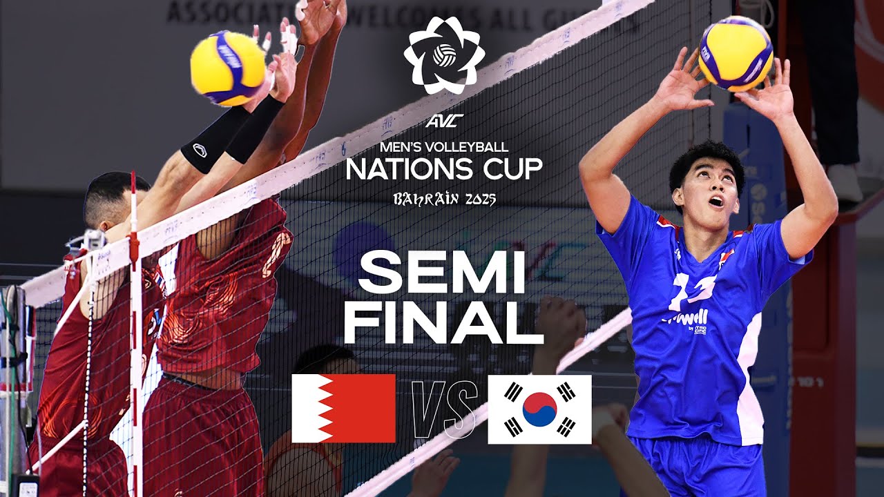Bahrain vs. Korea - Semi Final | AVC Men's Nations Cup 2025 - Full Match