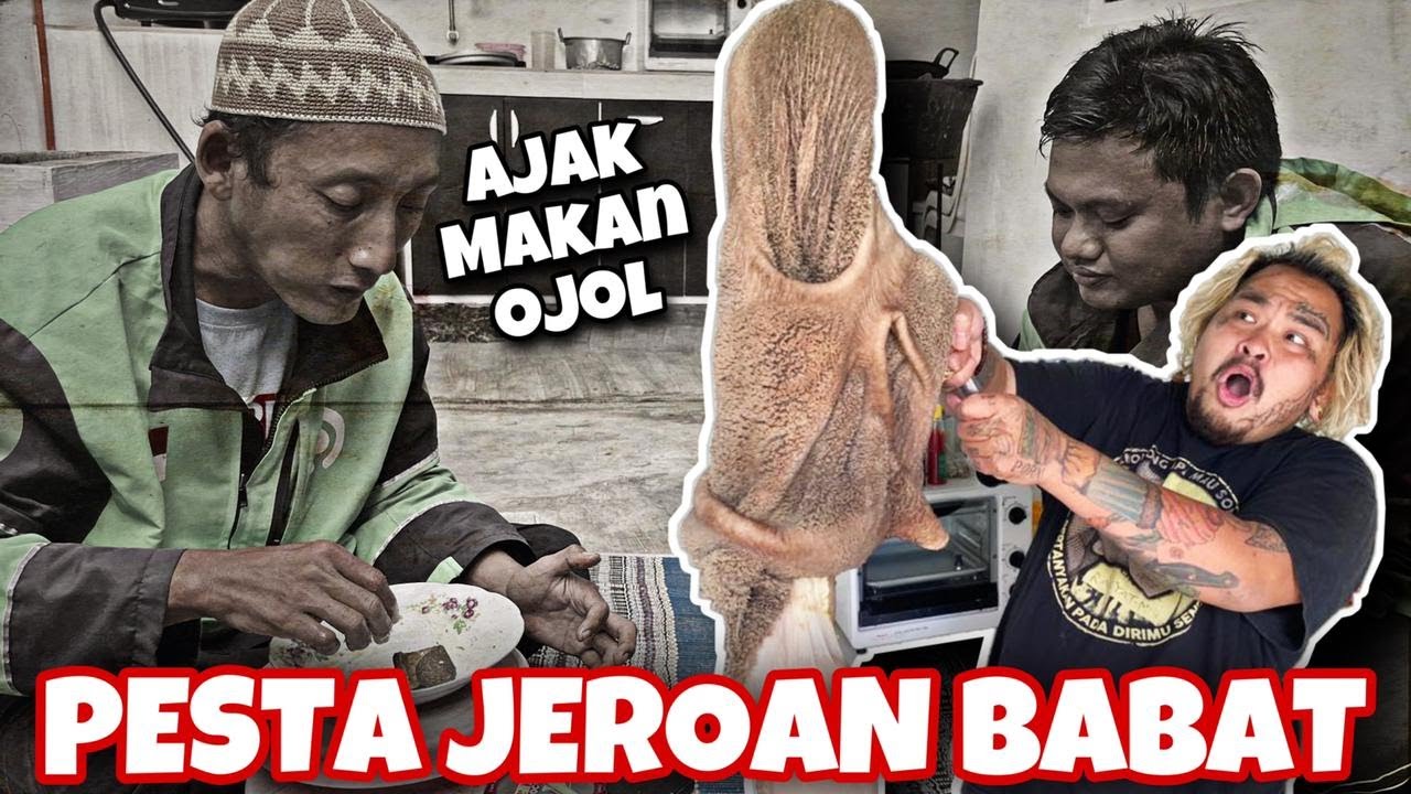 PESTA JEROAN BARENG ABANG OJOL..!!! AWALNYA KAGET AKU AJAK MASUK MAKAN DI DAPURKU…
