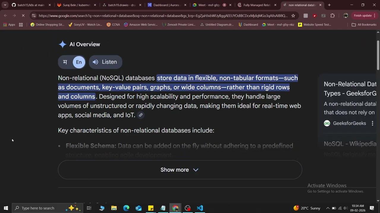AWS RDS, What is database, types of databases, part-1