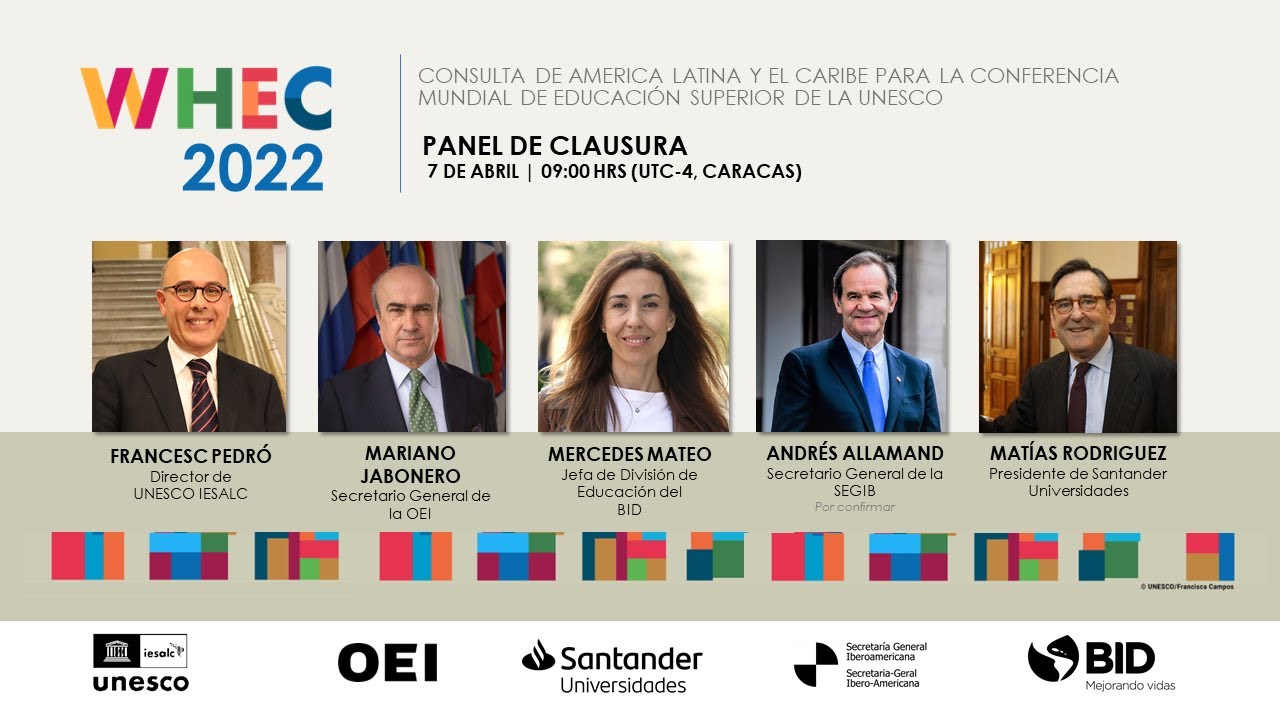Reinventando la educación superior para un futuro sostenible | Clausura Consulta Regional