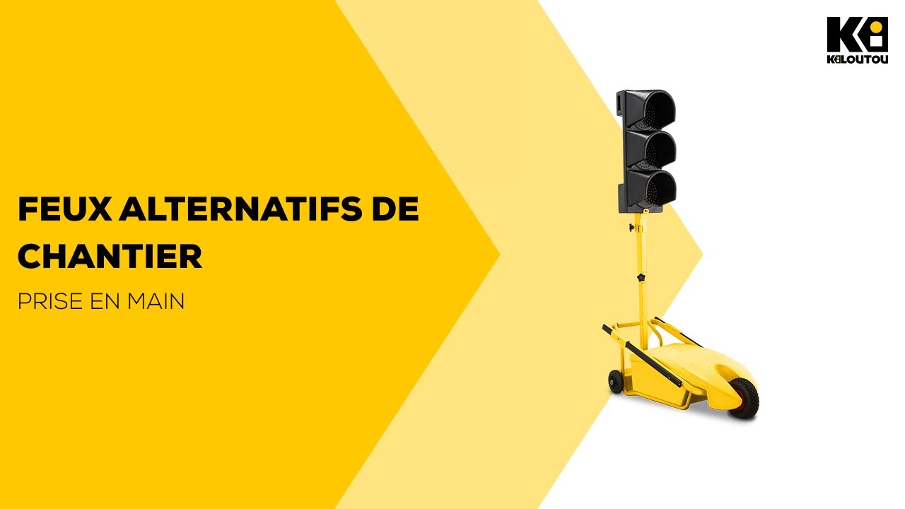 Comment utiliser la Paire de feux tricolores alternatifs de chantier ? | Kiloutou