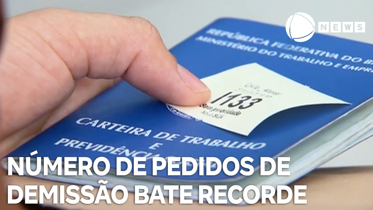 Número de pedidos de demissão bate recorde em 2024