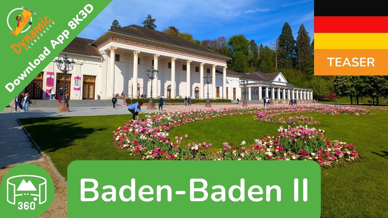 Baden-Baden II | Learn German in VR | 360 8K3D Teaser | DYNAMIC LANGUAGES