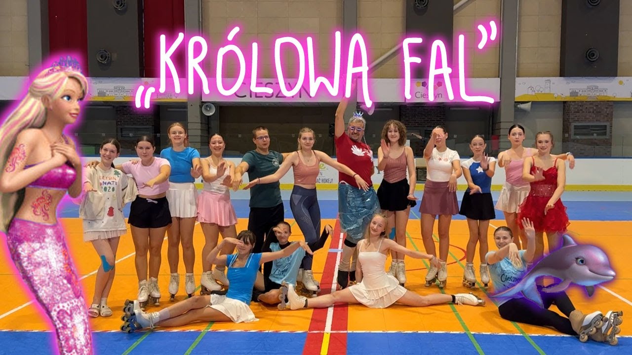Układ na rolkach figurowych | Barbie i podwodna tajemnica 🌊🐬🌺🐚 | Obóz jazdy figurowej MKS Rewia
