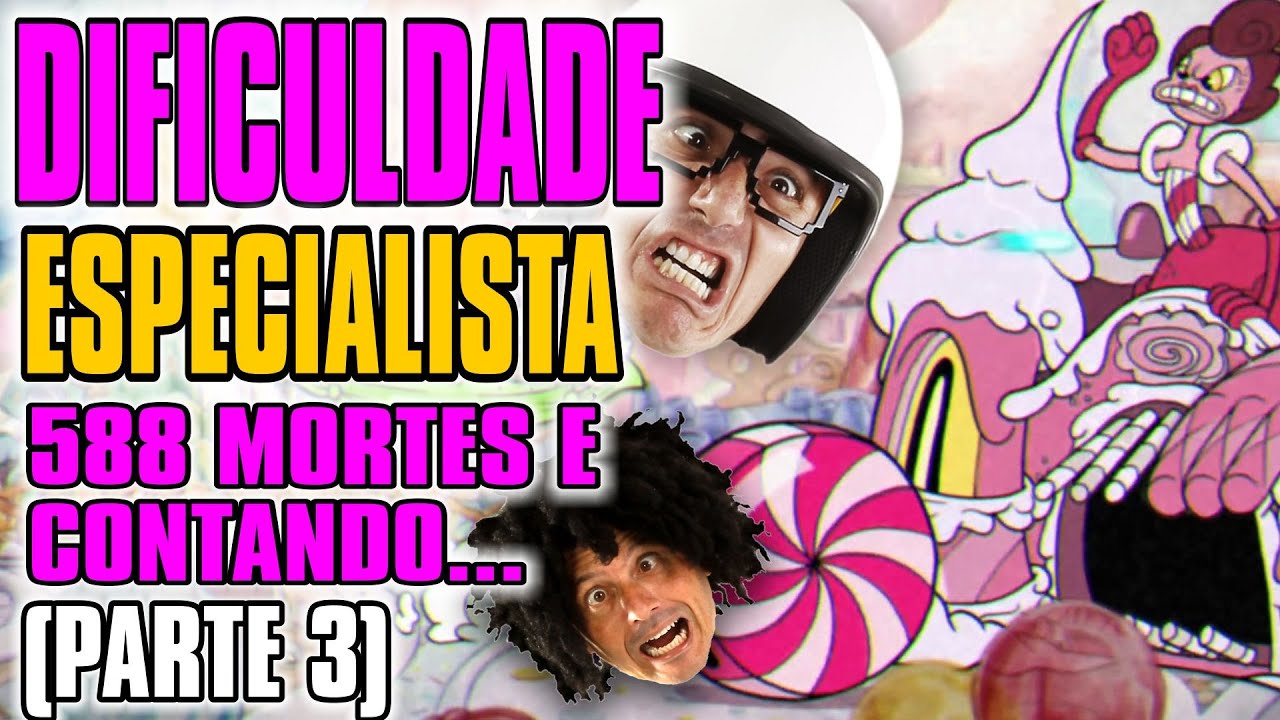 Cuphead - MODO ESPECIALISTA 588 MORTES E CONTANDO (PARTE 3 )  #ps4live Irmãos Piologo Games