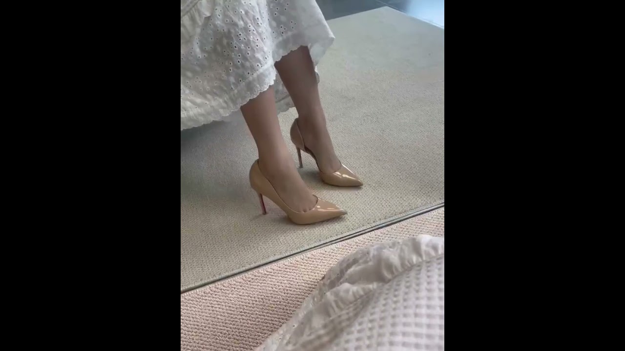 Asian beautiful pantyhose high heels nylon try on beautiful heels for girl beautiful stockings