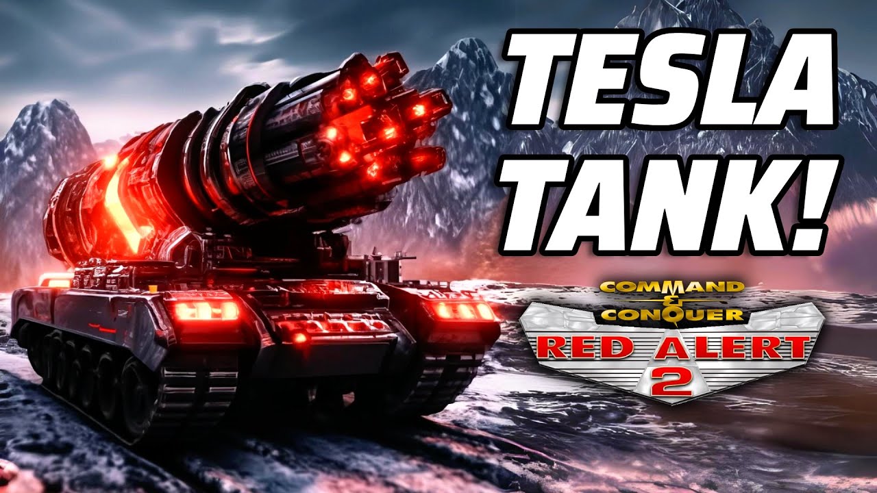 Red Alert 2 | Tesla Tank Spam! | (7 vs 1 NO-SW)
