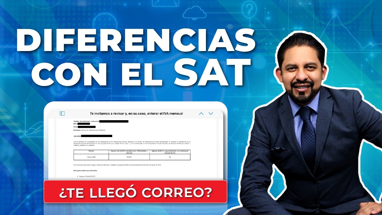 ¿Qué hacer si me llegan correos de diferencias con el SAT?