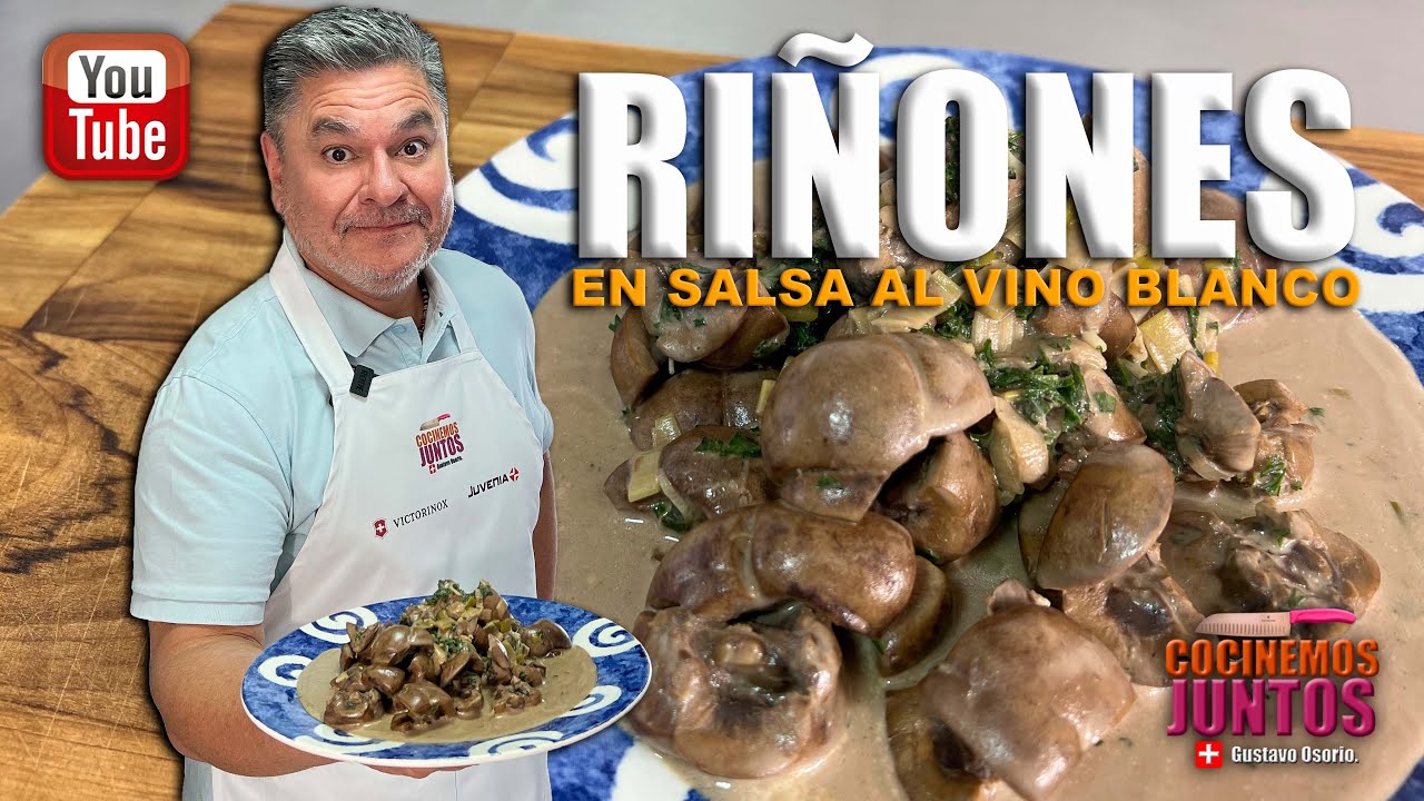 Como hacer RIÑONES EN SALSA AL VINO BLANCO-muy fácil ✅💯