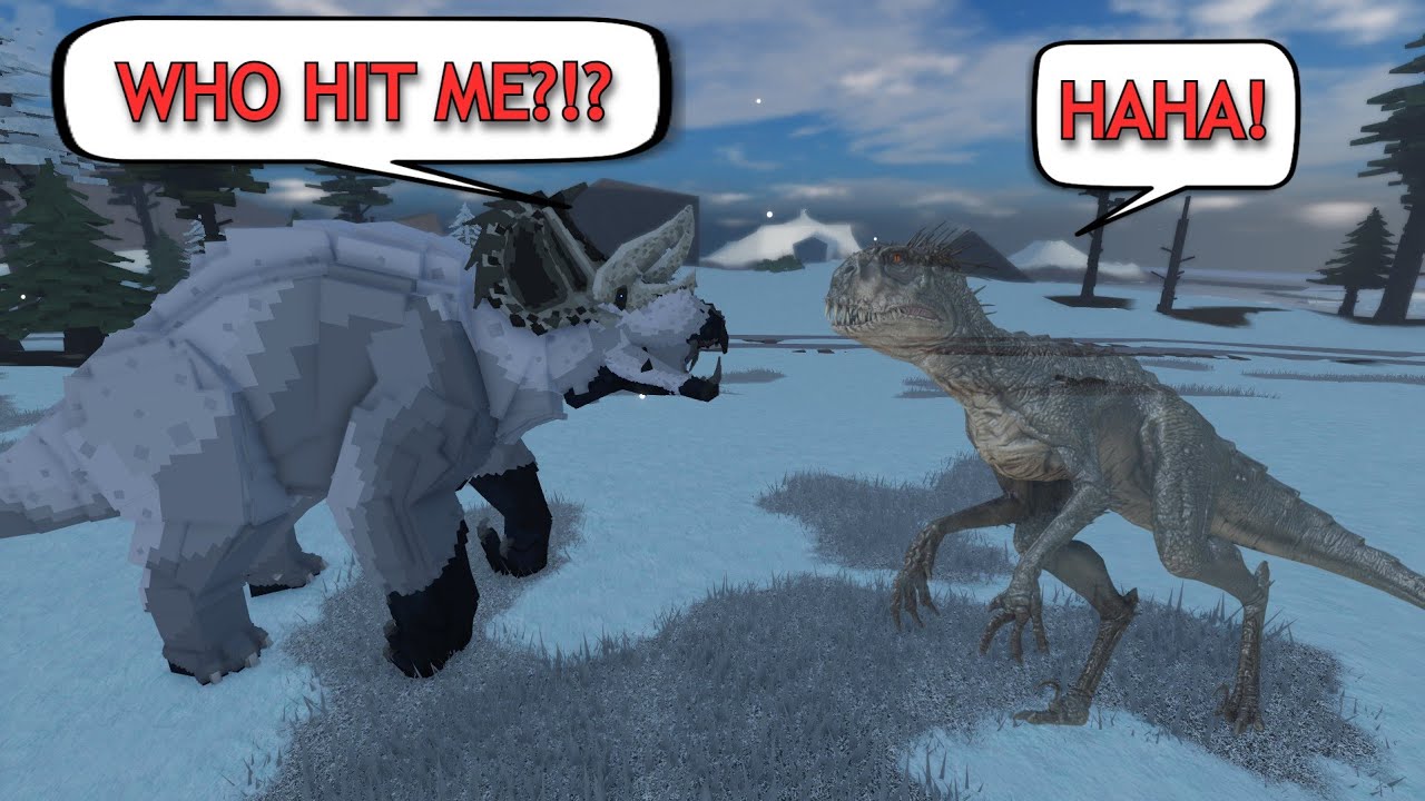 TROLLING as an INVISIBLE Scorpios Rex in Jurassic Blocky! | Roblox
