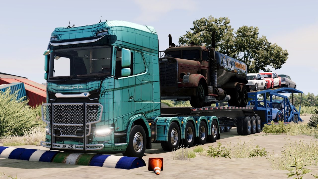 Trucks vs Speed Bumps SPECIAL #20 | BeamNG Drive - Long Video |🤜 Truck &Too