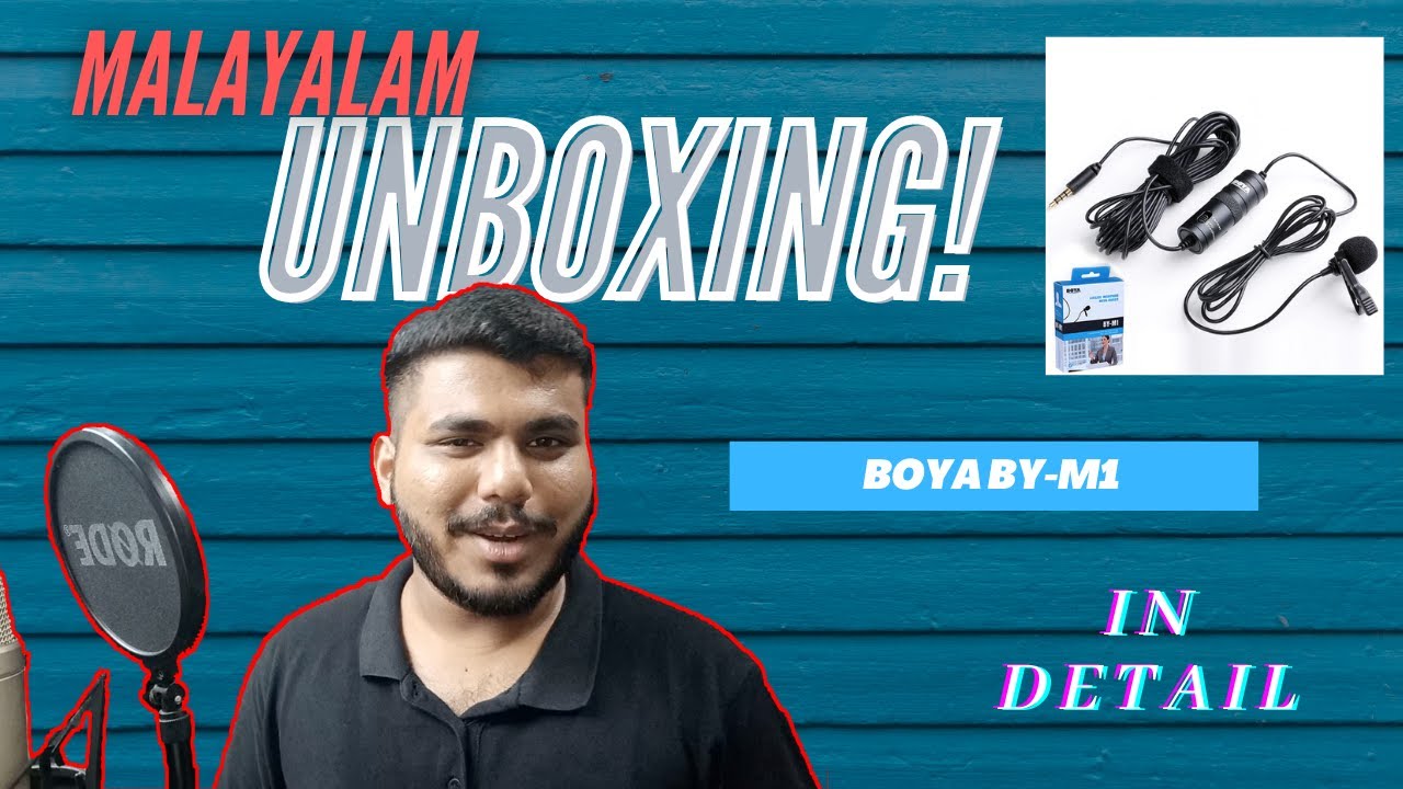 Boya BYM1 Lapel Mic Unboxing | Malayalam | EQ and DeNoise in DAW