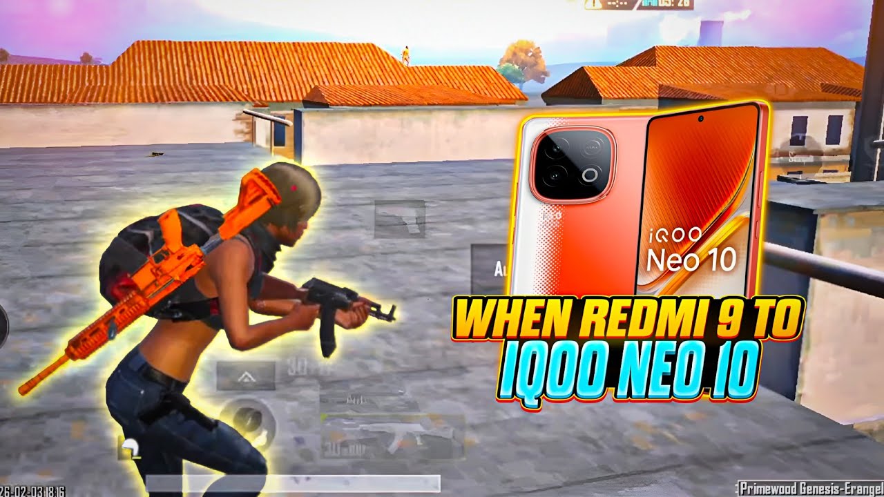 REDMI 9 TO IQOO NEO 10 🔥 SMOOTH + 120FPS PUBG / BGMI TEST 20256 ⚡