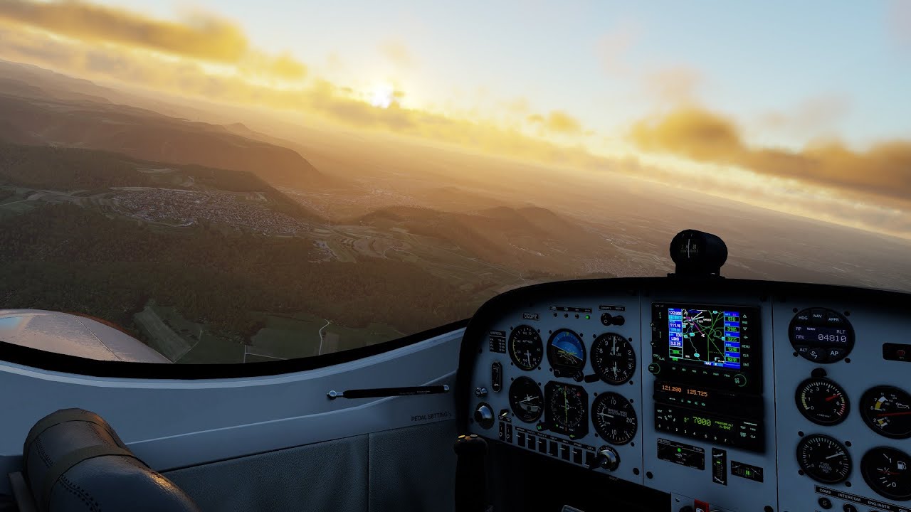 Low and slow into Stuttgart in the PiperSport Cruiser (Vatsim)