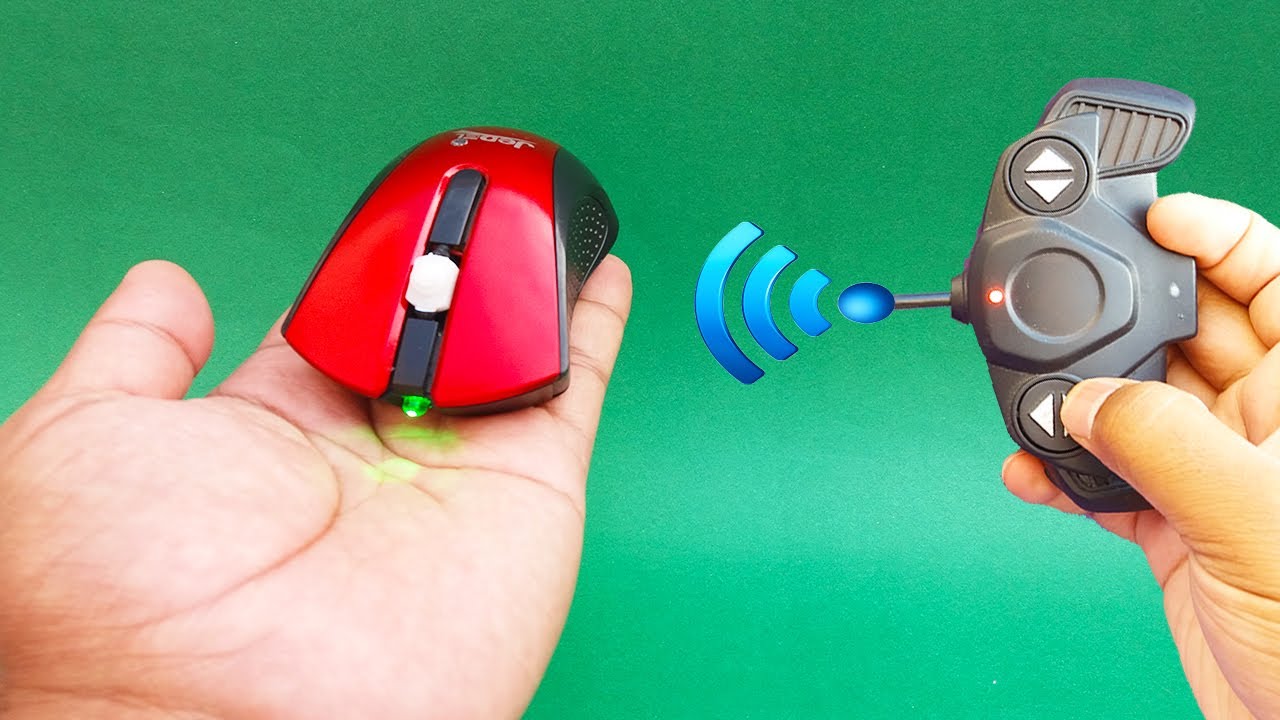 How To Make A Electric Car From Old Mouse | Remote Control Rc Car Science Project | Dc Motor Car DIY