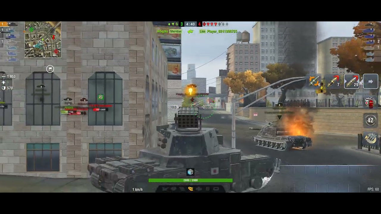 World of tanks blitz/Type 5 heavy gameplay/ace battle/1v3/draw due to timeout