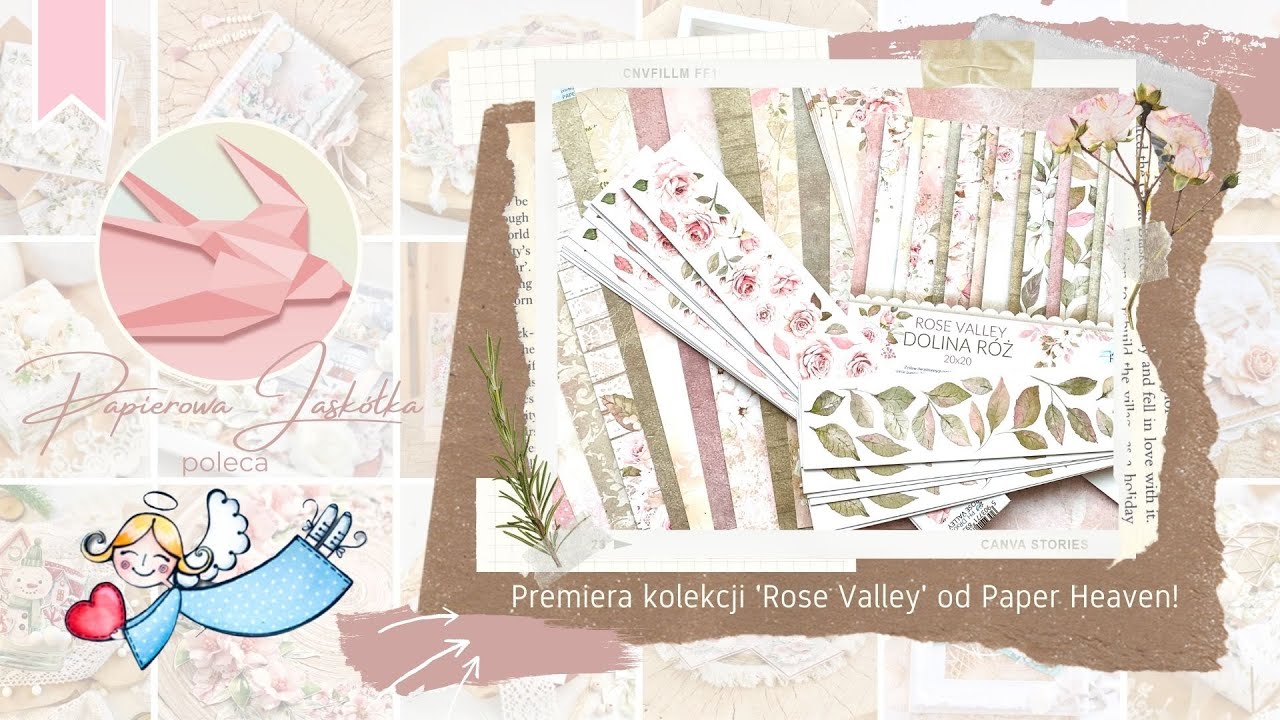 Premiera kolekcji Rose Valley od @PaperHeavenpapers! Komu wysłać paczkę? 😉 | Scrapbooking Papers