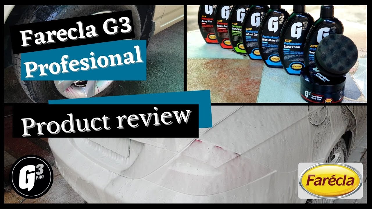 Farecla G3 professional brand and product review - Wheel cleaner, Snow foam, High shine shampoo, Wax