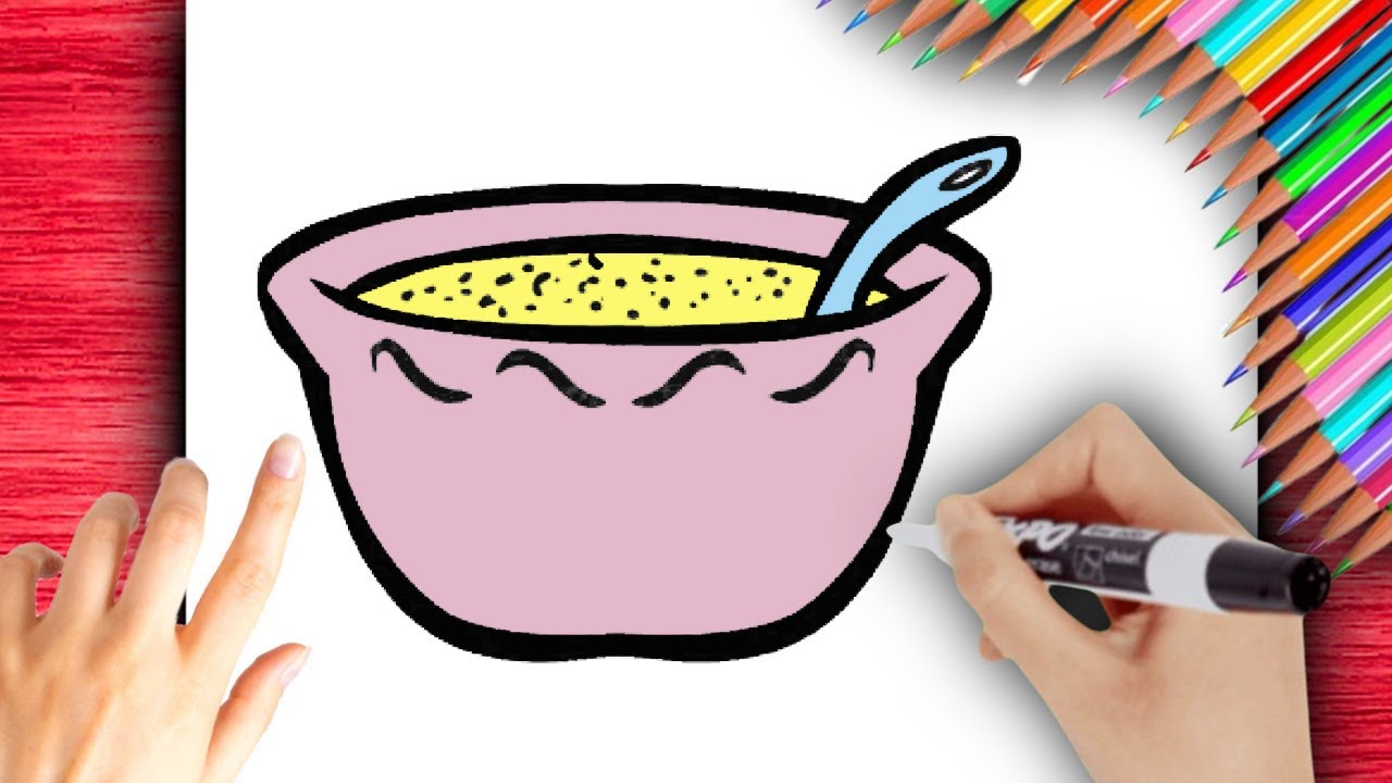 COMMENT DESSINER UN BOL &Agrave; SOUPE &ndash; ASSIETTE