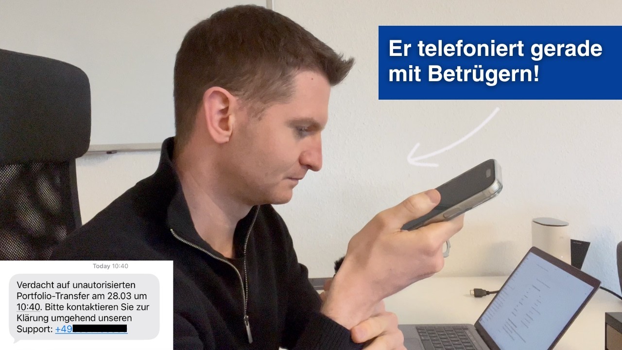 Vorsicht Betrug! Konto leer wegen einer SMS - so l&auml;uft der Betrug ab! (Echtes Telefonat)