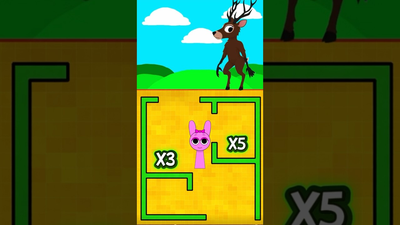 Sprunki Maze Battle Part 12:Help Sprunki Pink,Villian #usa #games #sprunki