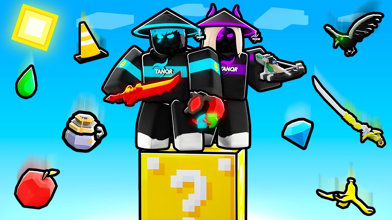 Мы застряли на одном LUCKYBLOCK в Roblox..