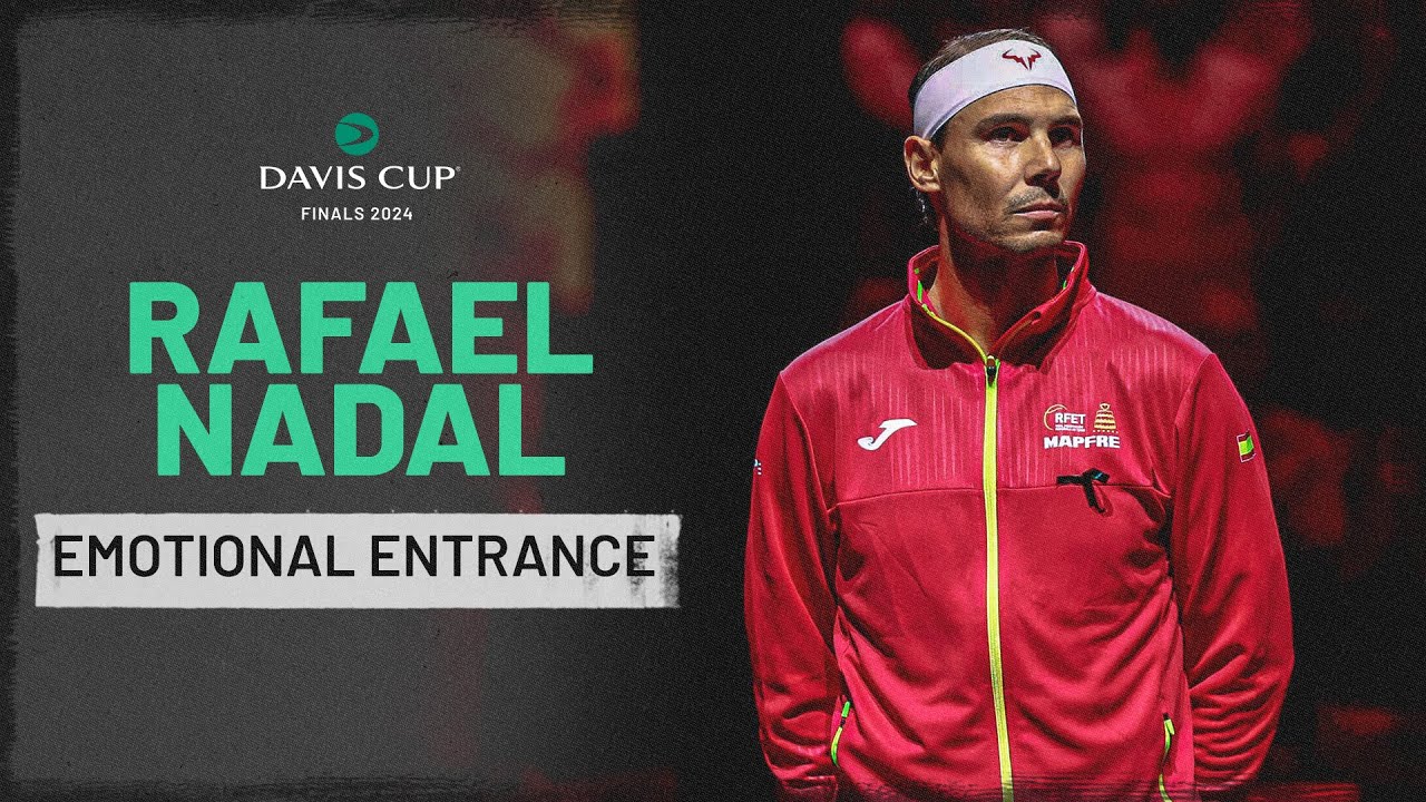 Emotional Rafael Nadal Walks Onto Court in Malaga 😢 Davis Cup Finals 2024