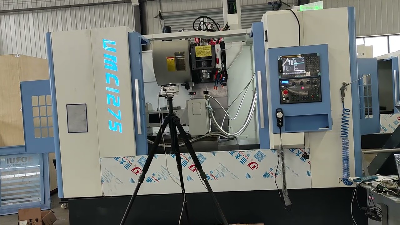 VMC Renishaw laser inspection video