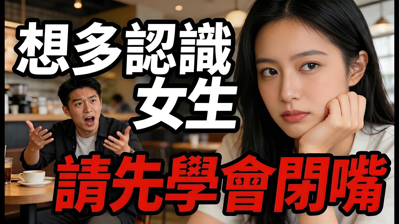 想多「認識女生」 請先《🤫學會閉嘴》!!