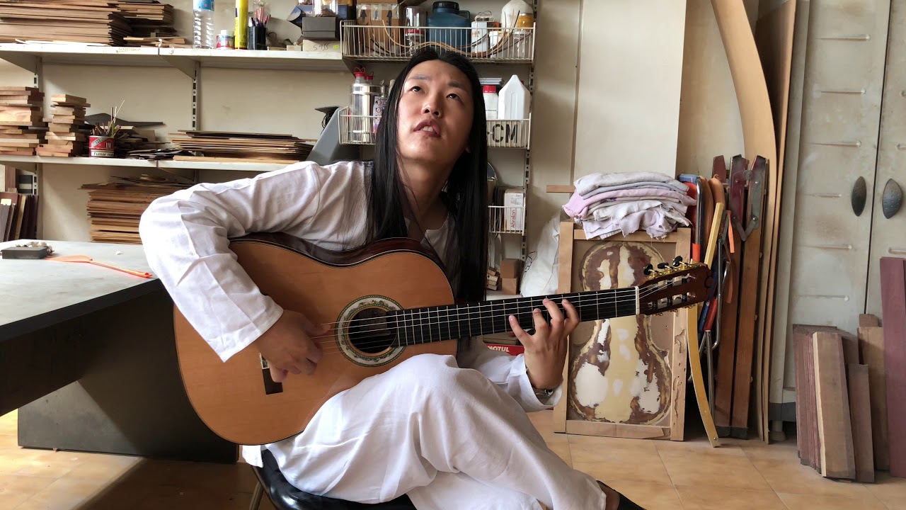 [우리악기사] 테스트 시연 (Gines Marin Flamenco Guitar madagascar rosewood) with Clemente Min - 김실장의 스페인 기타 여행기